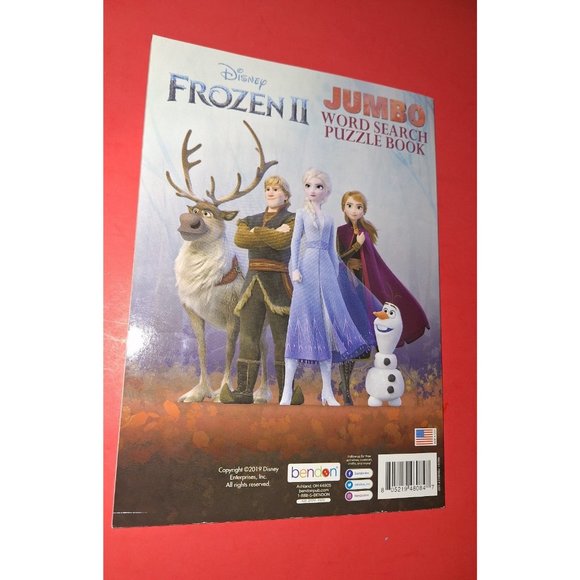 Frozen Word Search Puzzle Activity & Coloring Book For Kids Learning - Picture 5 of 5